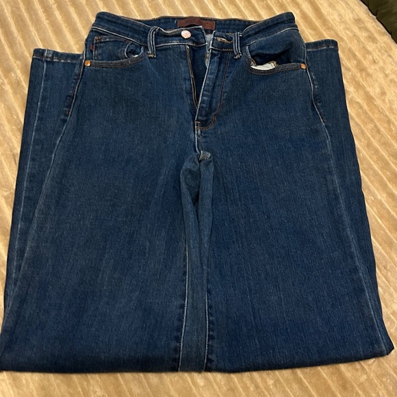 Judy Blue Dark Wash Wide Leg Denim Jeans - Picture 3 of 5